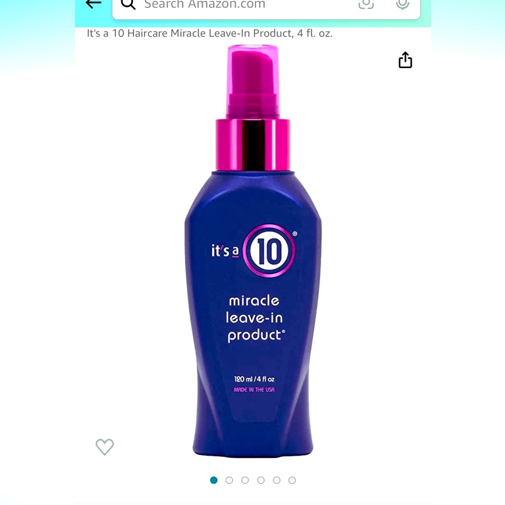 NEW Its A 10 Miracle Hair Leave In Treatment 4oz